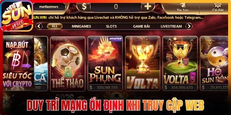 Duy trì mạng ổn định khi truy cập web
