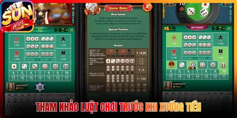 Tham khảo luật chơi trước khi xuống tiền