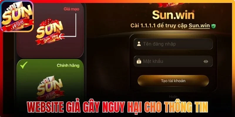 Website giả gây nguy hại cho thông tin